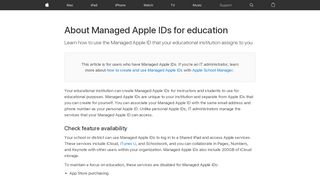 
                            9. About Managed Apple IDs for education - Apple Support