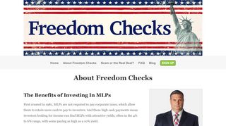 
                            7. About Matt Badiali's Freedom Checks MLP Investment Strategy