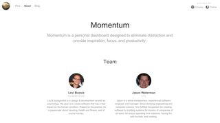 
                            5. About - Momentum