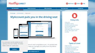 
                            2. About MyAccount - Hastings Direct