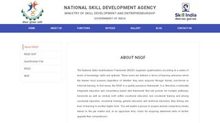 
                            7. About NSQF | NSDA