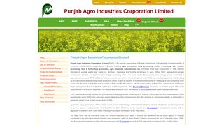 
                            2. About PAIC - Punjab Agro Industries Corporation Limited(PAIC)