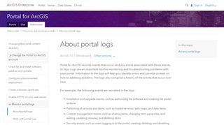 
                            3. About portal logs—Portal for ArcGIS (10.7 and 10.7.1) | ArcGIS ...