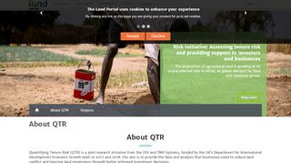 
                            6. About QTR | Land Portal | Securing Land Rights Through Open Data
