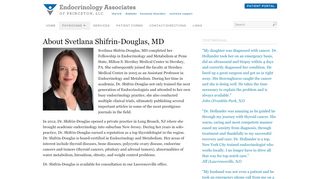 
                            9. About Svetlana Shifrin-Douglas, MD – Princeton Endocrinology