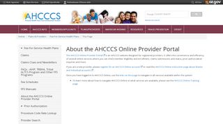 
                            3. About the AHCCCS Online Provider Portal - azahcccs.gov