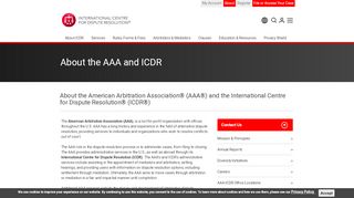 
                            7. About the American Arbitration Association ... - ICDR.ORG