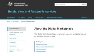 
                            3. About the Digital Marketplace | Digital Transformation Agency