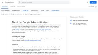 
                            8. About the Google Ads certification - Google Ads Help