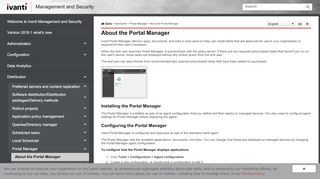
                            2. About the Portal Manager - Ivanti