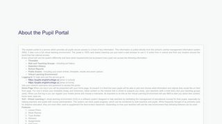 
                            7. About the Portal - Pupil Portal