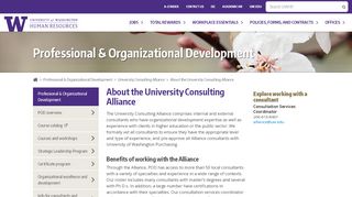 
                            5. About the University Consulting Alliance - Professional ... - UW HR
