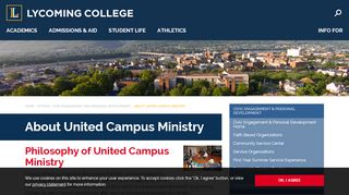 
                            5. About United Campus Ministry - Lycoming College