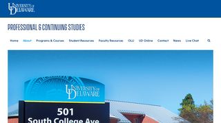 
                            7. About - University of Delaware Div. of Professional and Continuing ...