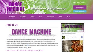 
                            3. About Us | Dance Competitions - Dance Machine