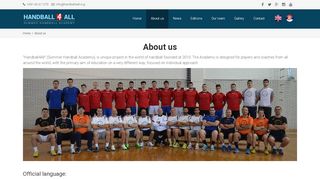 
                            3. About us – Handball 4 all