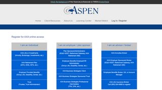 
                            9. About Us : Register for AXA online access : At Aspen, LLC