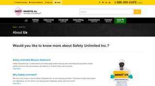 
                            7. About Us | Safety Unlimited