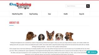 
                            3. About Us - The Dog Training Secret