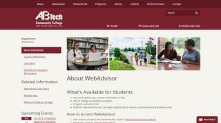 
                            1. About WebAdvisor | WebAdvisor | Asheville-Buncombe