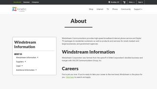 
                            5. About | Windstream