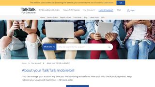 
                            2. About your TalkTalk mobile bill - TalkTalk Help & Support ...