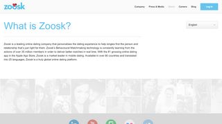 
                            9. About Zoosk - Online Dating Site and Dating Apps