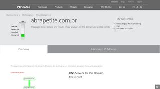 
                            3. abrapetite.com.br - Domain - McAfee Labs Threat …