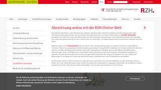 
                            4. Abrechnung online mit der RZH-Online-Welt | RZH ...