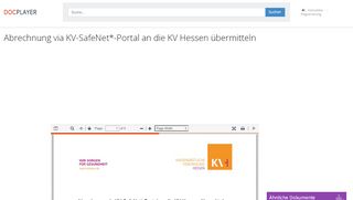 
                            5. Abrechnung via KV-SafeNet*-Portal an die KV Hessen übermitteln - PDF