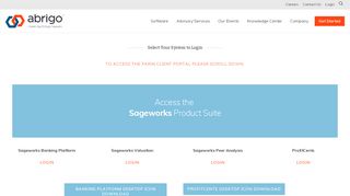 
                            2. Abrigo Login - Banker's Toolbox, Sageworks, MST | Abrigo