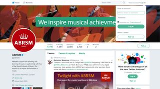 
                            8. ABRSM (@ABRSM) | Twitter