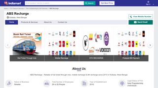 
                            4. ABS Recharge, Kolkata - Retailer of Rail Ticket Through Irctc ...