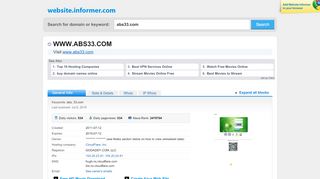 
                            8. abs33.com at Website Informer. Visit Abs 33.