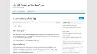 
                            8. ABSA Online Banking App - ibanking24.co.za