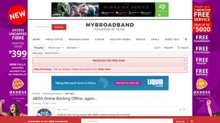 
                            9. ABSA Online Banking Offline, again... | MyBroadband Forum