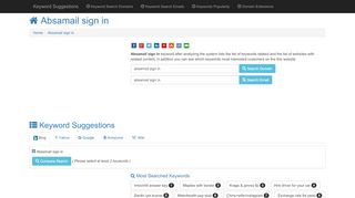 
                            1. Absamail sign in - keyword-suggest-tool.com