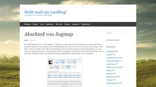 
                            3. Abschied von Jogmap | Nicht noch ein Laufblog!