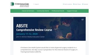 
                            9. ABSITE Review | Christiana Care Events & Classes