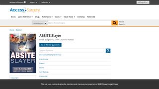 
                            8. ABSITE Slayer | AccessSurgery | McGraw-Hill Medical