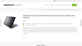 
                            9. Absolute LoJack tracked this device across the border into Mexico ...