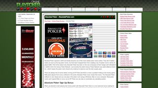 
                            4. Absolute Poker - AbsolutePoker.com $500 …