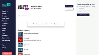 
                            6. Absolute Radio, 105.8 FM, London, UK | Free Internet Radio ...