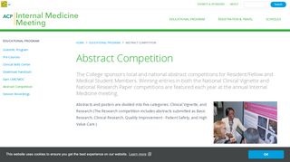 
                            2. Abstract Competition | ACP Internal Medicine Meeting