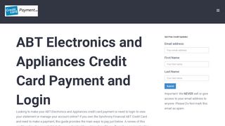 
                            4. ABT Electronics and Appliances Credit Card Payment - Login ...