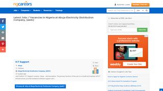 
                            7. Abuja Electricity Distribution Company (AEDC) Recruitment in Nigeria ...