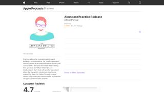 
                            6. Abundant Practice Podcast on Apple Podcasts