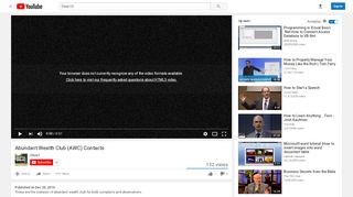 
                            6. Abundant Wealth Club (AWC) Contacts - YouTube