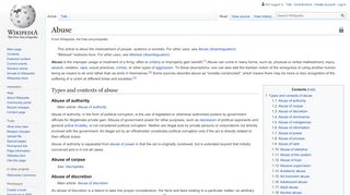 
                            6. Abuse - Wikipedia