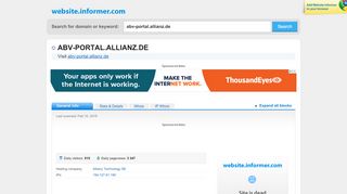 
                            2. Abv-portal.allianz.de - Website Informer - Informer Technologies, Inc.